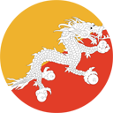 bhutan-flag-round-icon-128